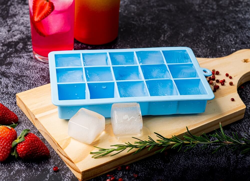 製氷皿で作った氷