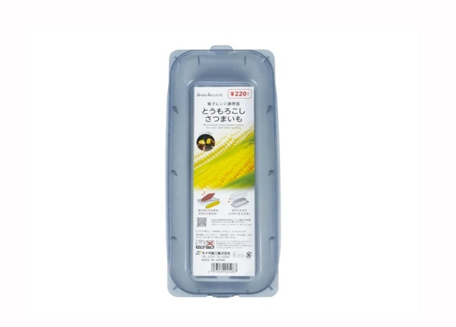 ダイソー　電子レンジ調理器　とうもろこし・さつまいも