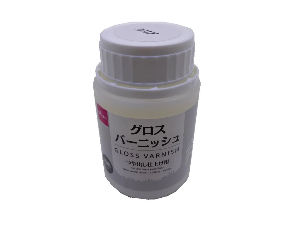 ダイソー商品　グロスバーニッシュ（ニス）　110円（税込）