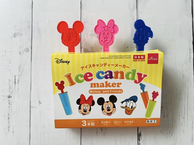 ダイソー　「アイスキャンディーメーカー ミッキー＆フレンズ」 パッケージ