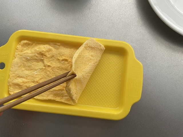 ダイソー　たまごでおふとん　薄焼き卵