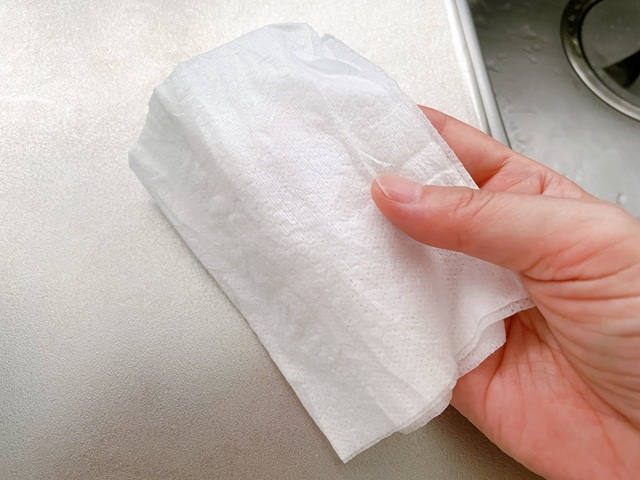 ダイソー　洗えるキッチンタオル　乾拭き・水拭きどちらもOK