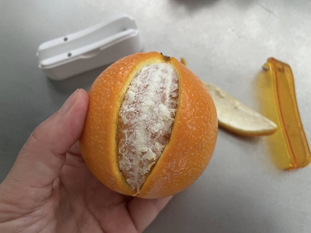 ダイソー　オレンジカッター　厚皮