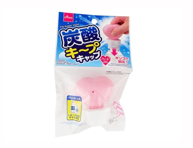 ダイソー　炭酸キャップハート