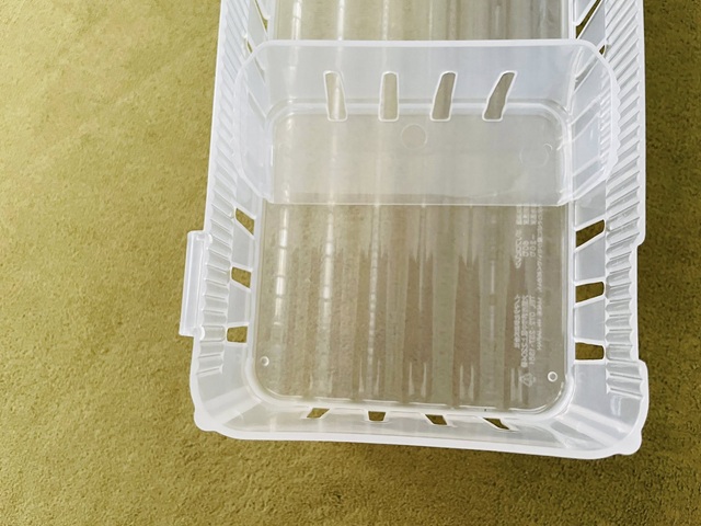 ダイソー フリーザートレーロングクリアー 庫内の汚れ防止にも