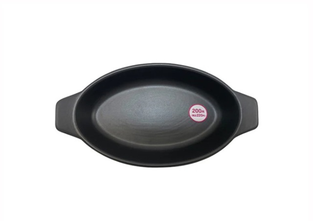 ダイソー グラタン皿 ヨーロッパ風グラタン皿(楕円、グレー)