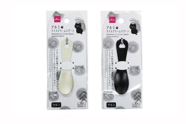 ダイソー　アルミアイスクリームスプーン（ＭＥＯＷ）