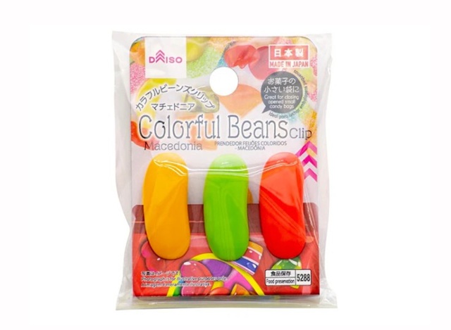 ダイソー　カラフルビーンズクリップ（マチェドニア）