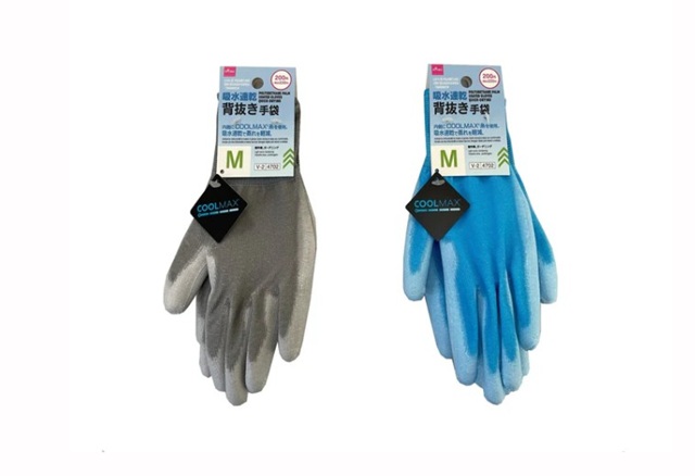 ダイソー 吸水速乾背抜き手袋(M)