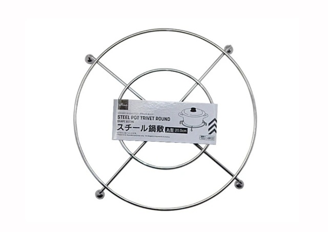 ダイソー　スチール鍋敷（丸型）