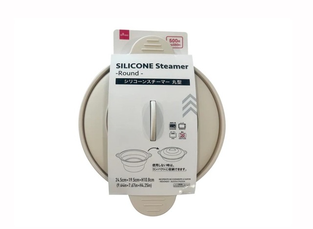 ダイソー　シリコーンスチーマー（丸）