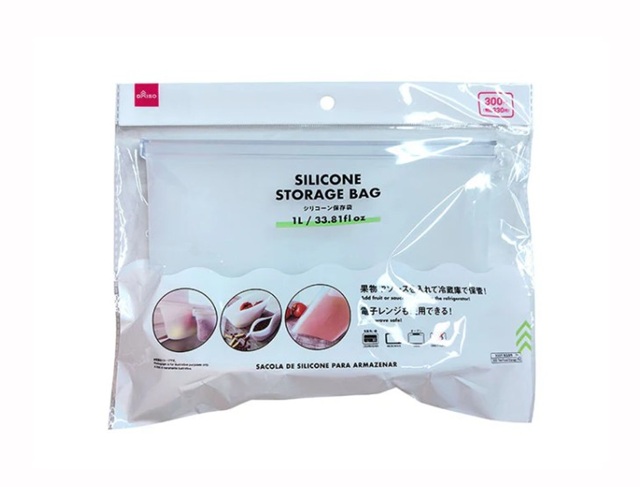 ダイソー　シリコーン保存袋　１Ｌ