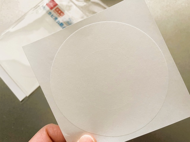 ダイソー　排水口　カビ汚れ防止シール　耐熱性・耐水性に優れたアクリル系粘着剤を使用