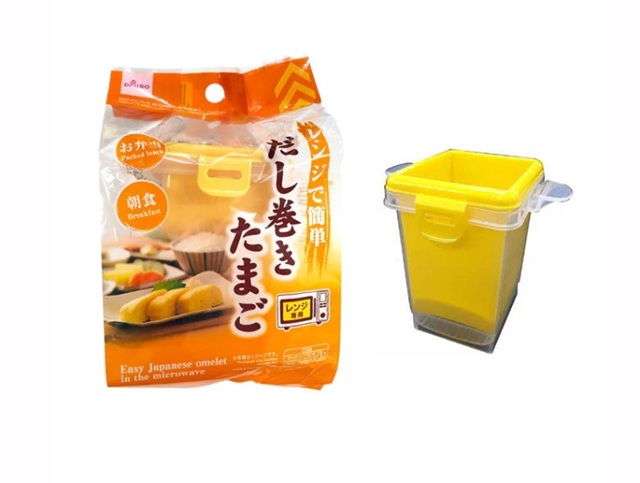 ダイソー　レンジで簡単だし巻きたまご