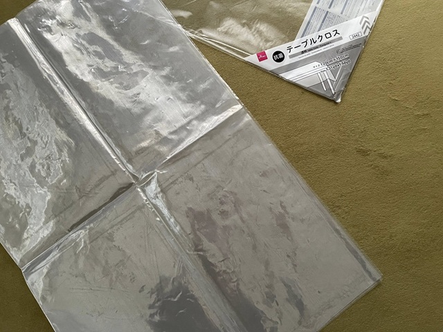 ダイソー テーブルクロス(透明) 保護カバーにも