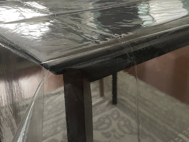 ダイソー テーブルクロス(透明) テーブルのキズや汚れから守ってくれる