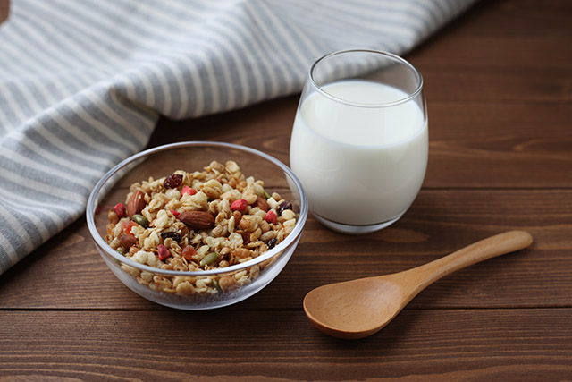 シリアルと牛乳