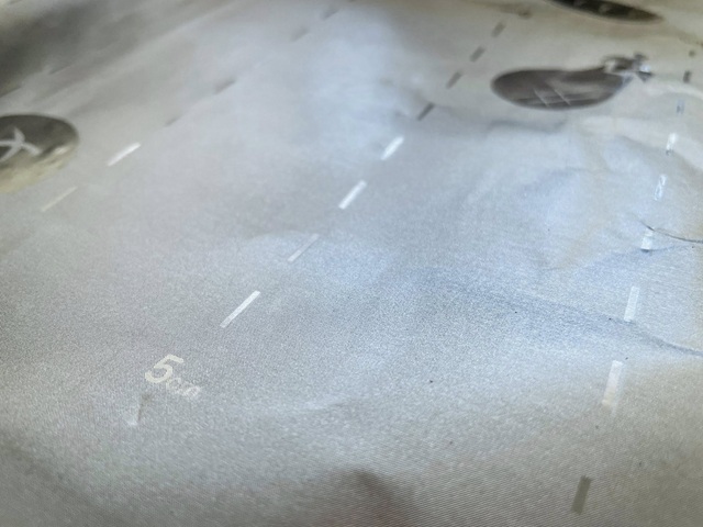 ダイソー　フライパン用アルミホイル　目盛り付き