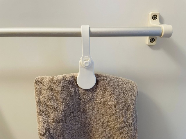 ダイソー　マルチタオルクリップ　家中どこでもタオルがかけられる